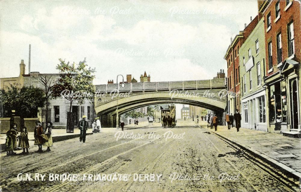 Friar Gate Bridge, Derby, c 1890