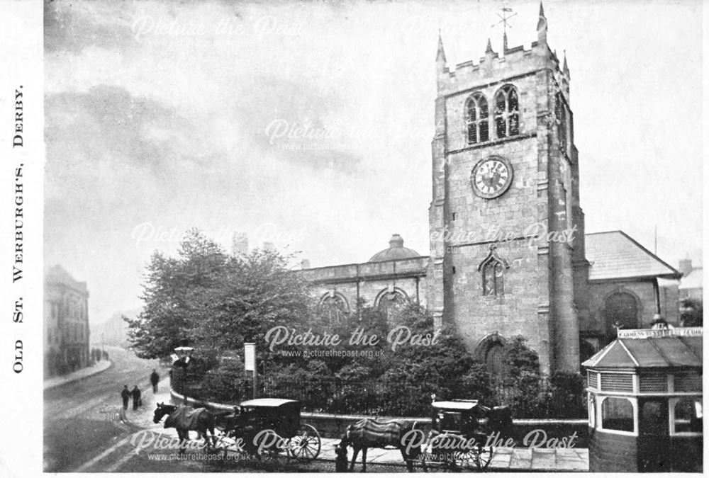 St Werburgh's Church and Hansom cab rank