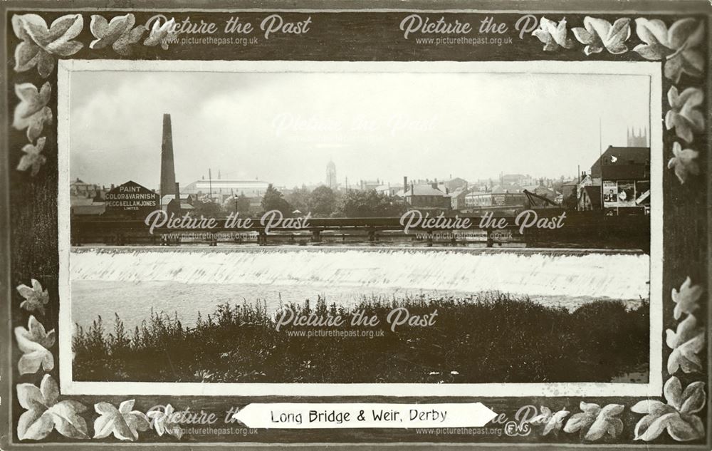 Long Bridge and weir, River Derwent, Derby