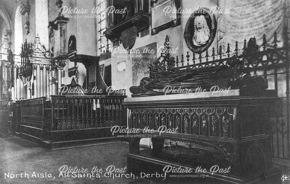 Derby Cathedral, All Saints, interior, North Aisle