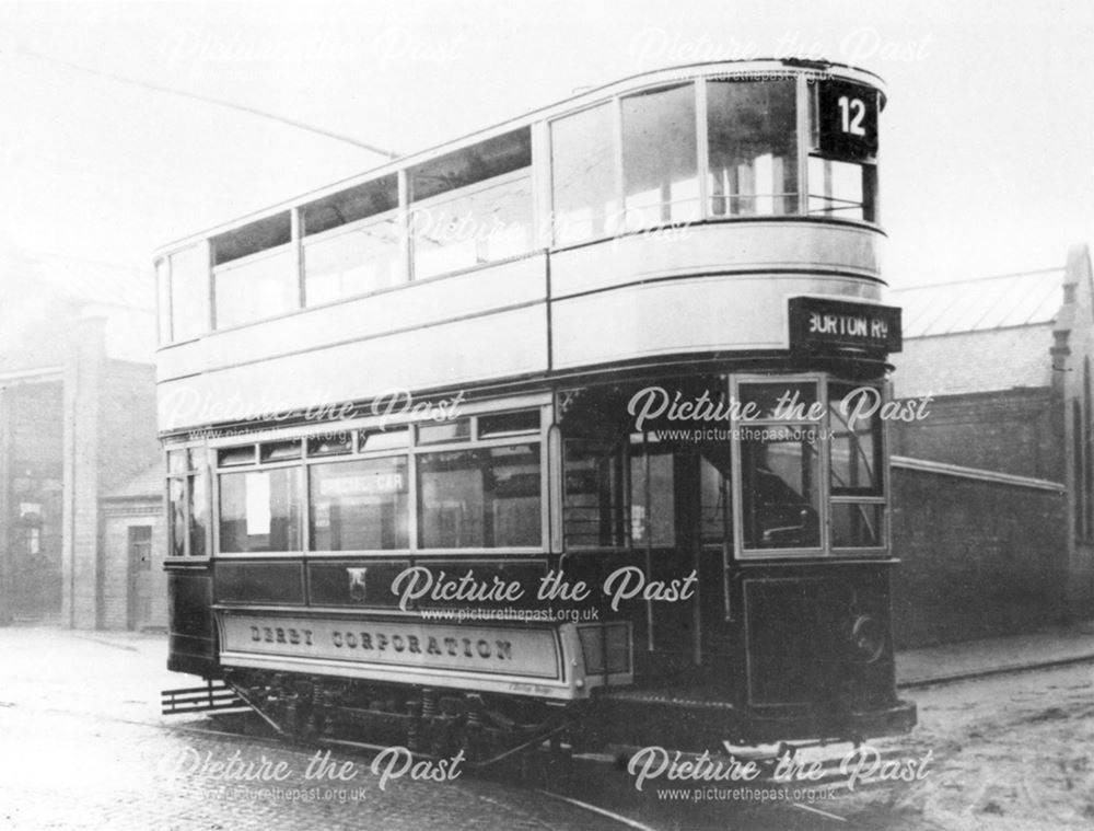 Derby Corporation Tram at the Abingdon Street Depot