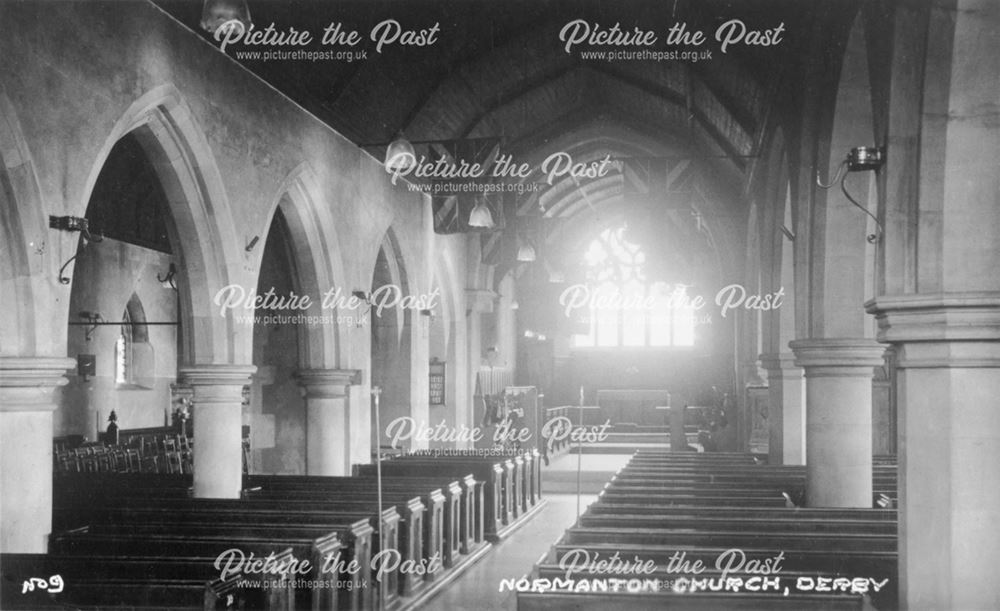 Interior of St Giles' Church, Normanton