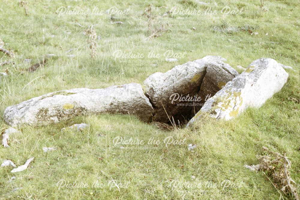 Megalithic Tomb Chamber, Minning Low Neolithic and Bronze age site, Ballidon, 1973