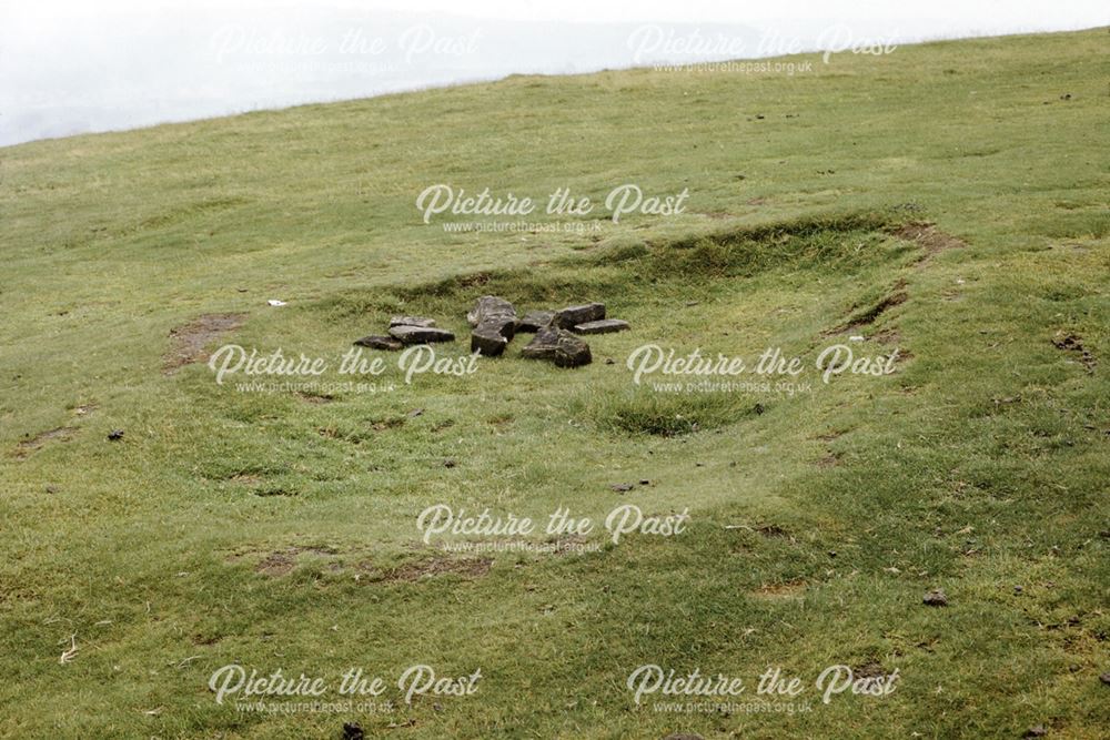 Mam Tor Iron Age Hill Fort, hut site
