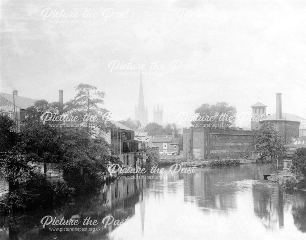 General View of Derby and the River Derwent