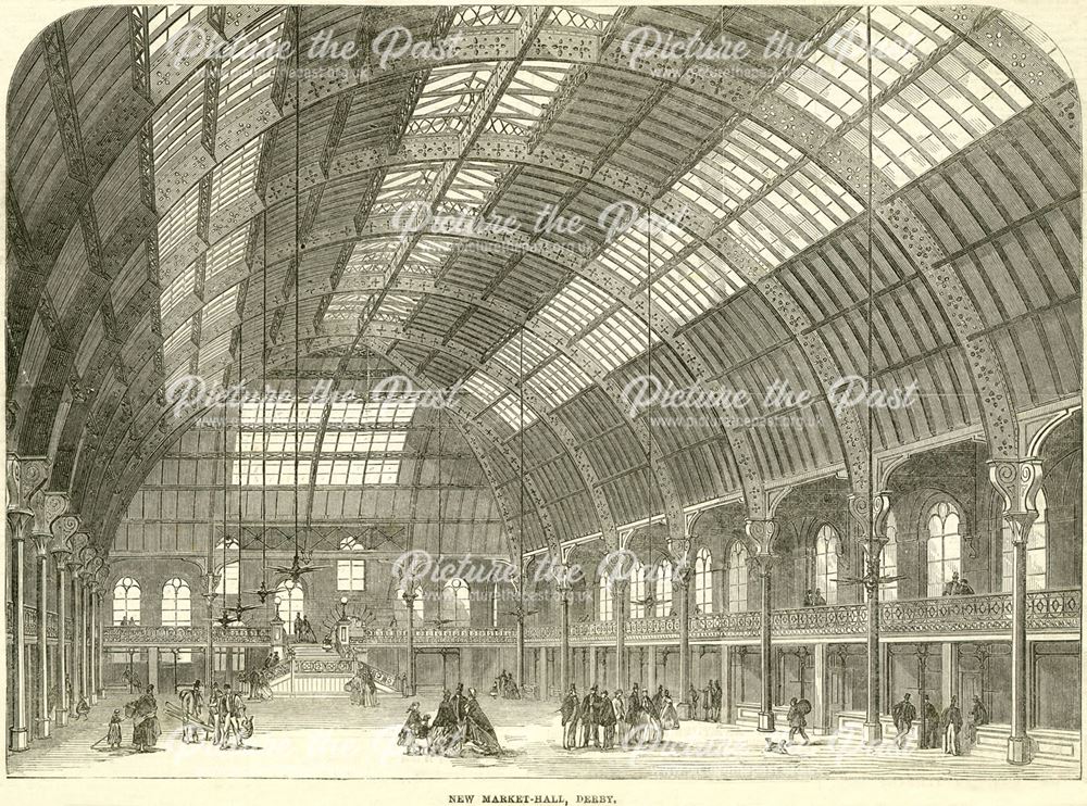 New Market Hall, interior, Derby