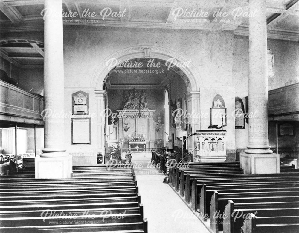 St Werburgh's Church interior, side chapel (after the 1893-4 rebuild)