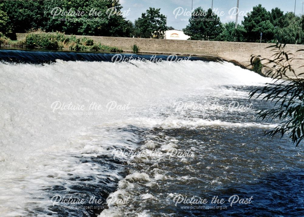 A weir on the River Derwent, Derby