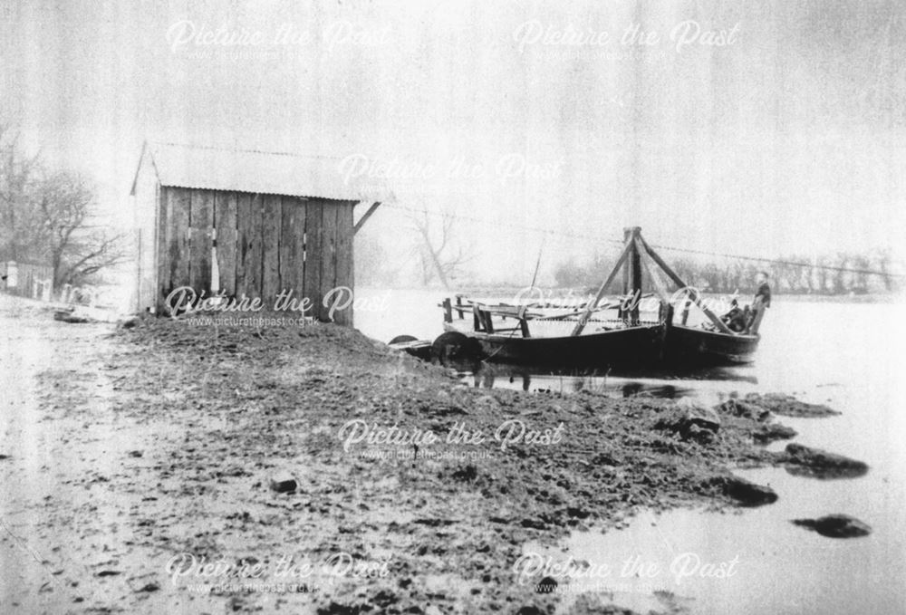 The ferry on the River Trent at Twyford