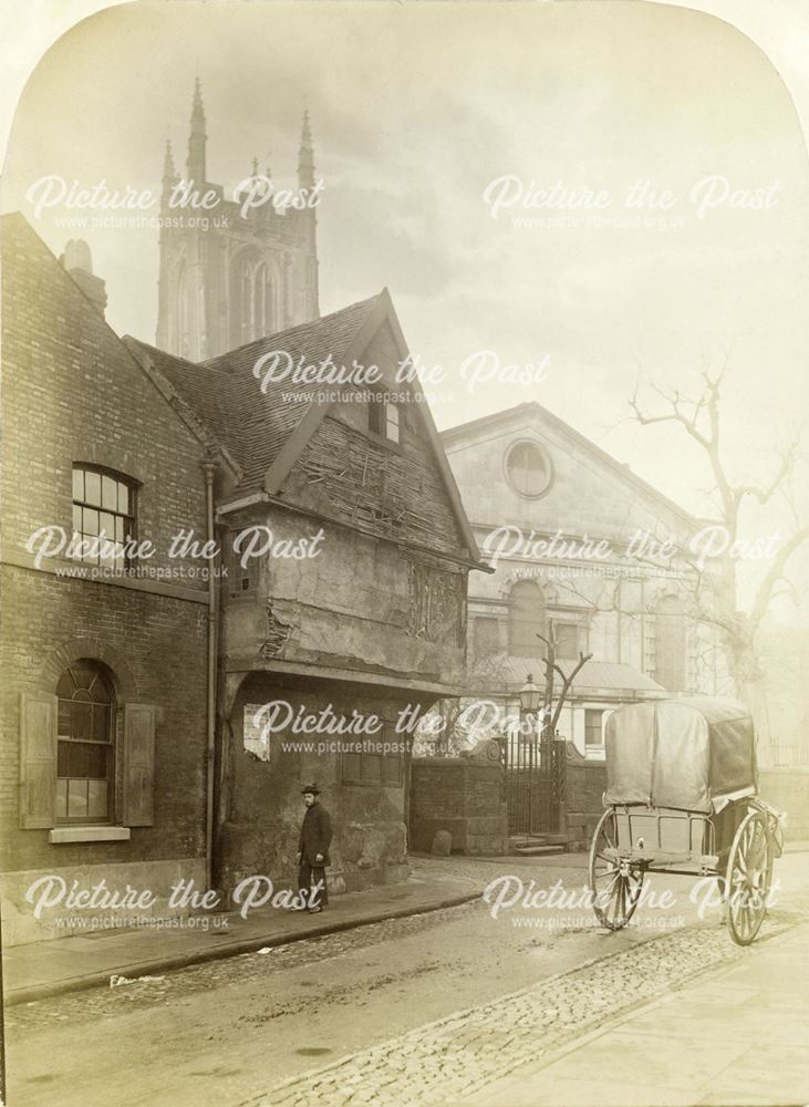 Full Street, the rear of all Saints' Church and Richard Keene (The photographer)