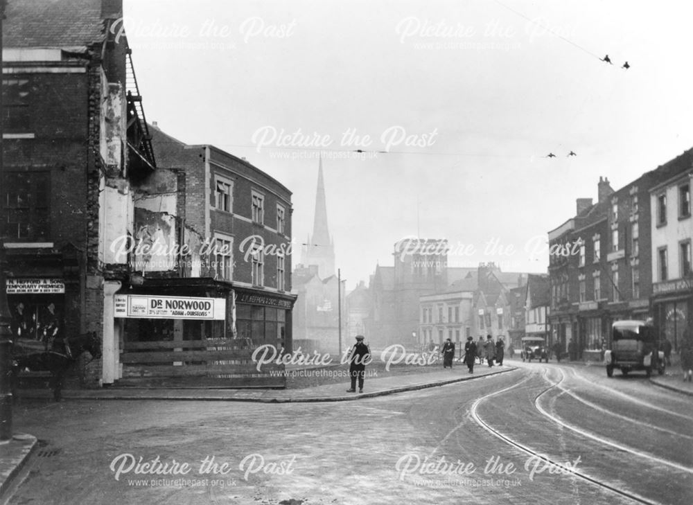 Queen Street looking towards St Alkmund's