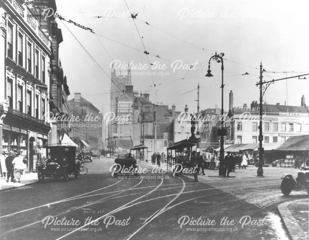 Market Place looking up Irongate on Market Day