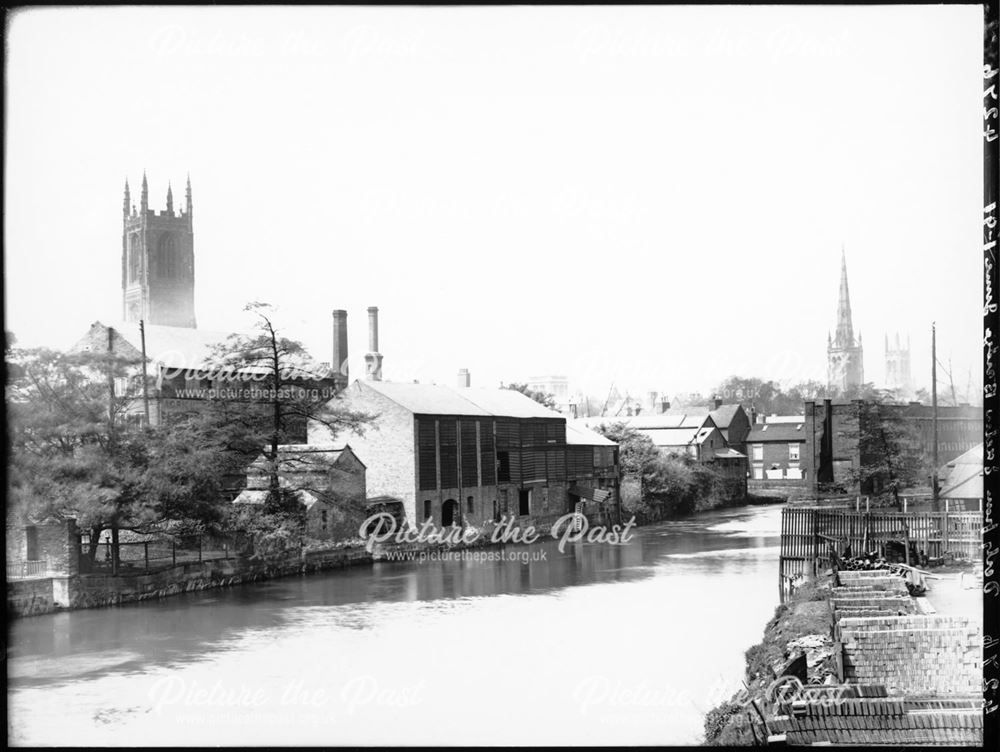 General View of Derby and the River Derwent