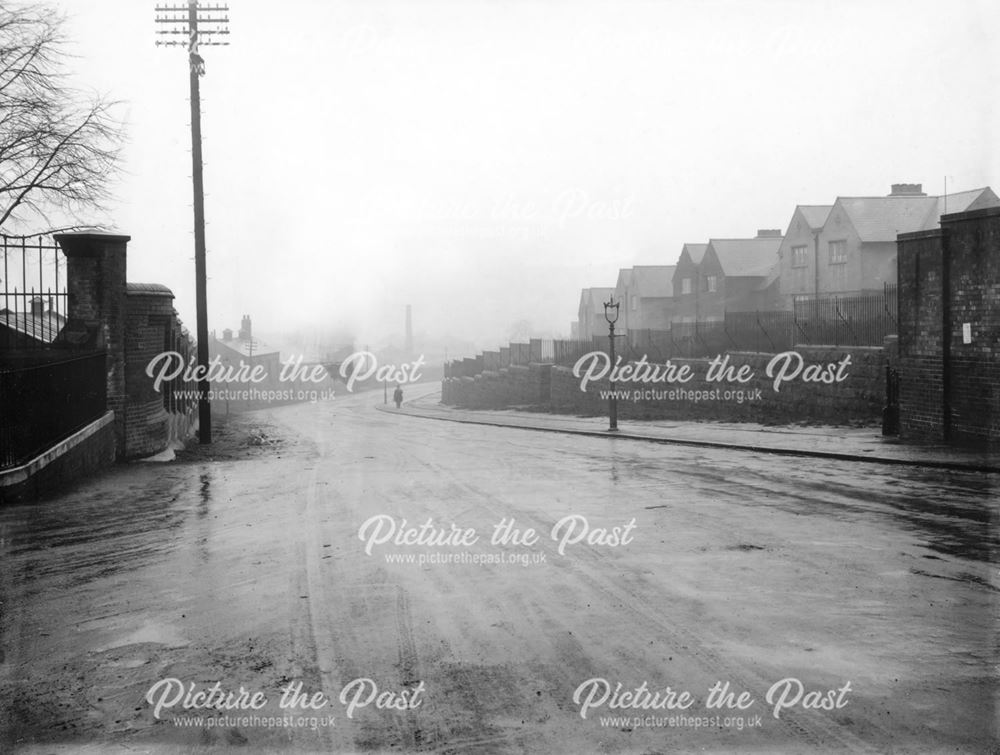 View from the railway bridge to Normanton Barracks