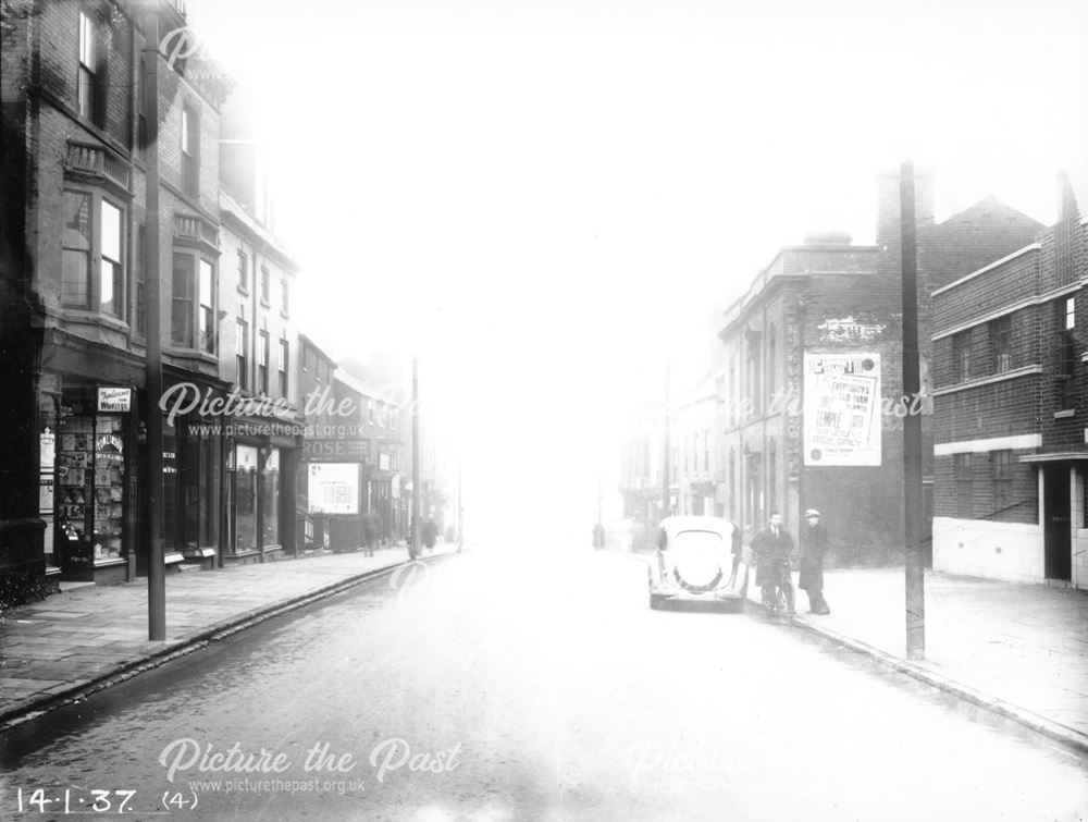 Osmaston Road looking towards 'The Spot'