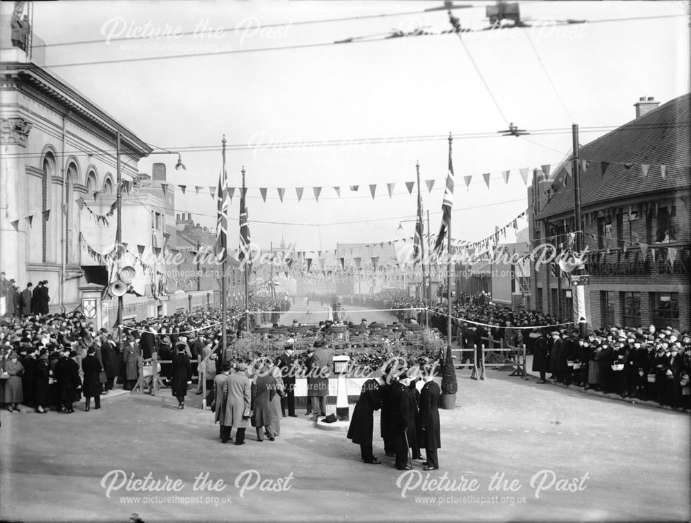 Original opening of the newly widened Street by the Lord Mayor of London