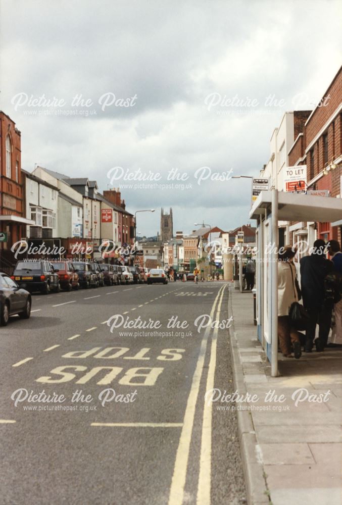 Osmaston Road, looking towards The Spot