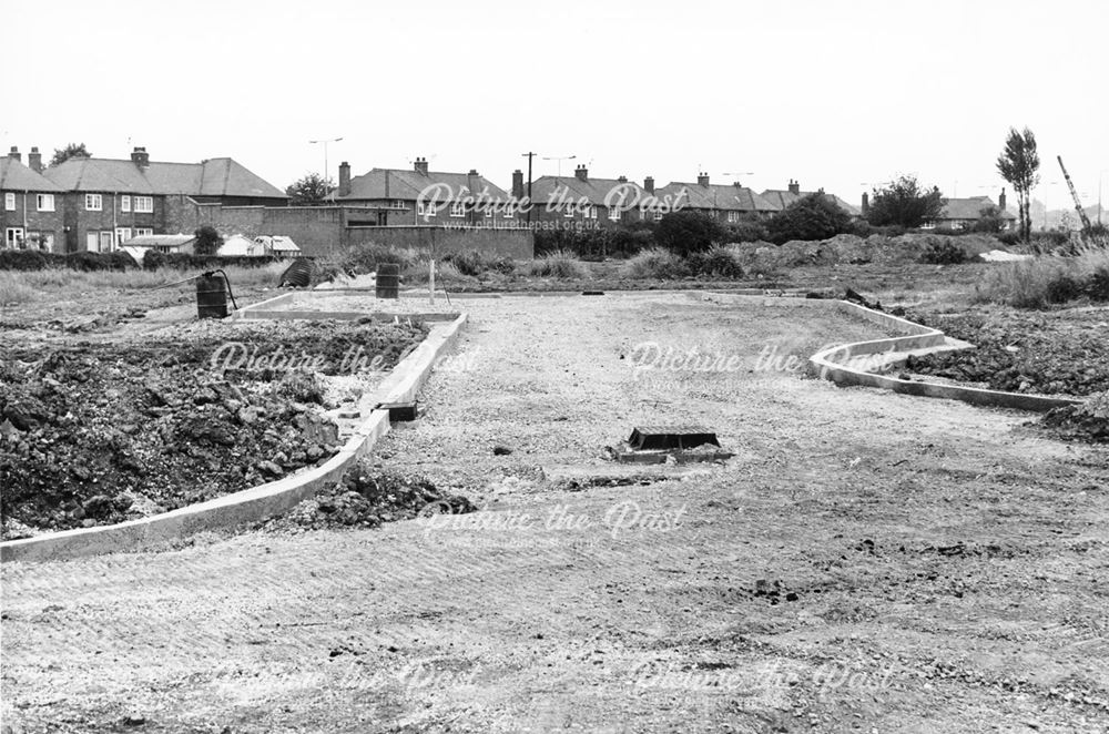 The start of construction site development, Albany Road