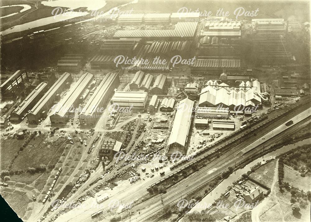 Aerial view of The British Cellulose Company, Spondon