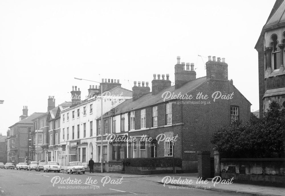 Osmaston Road at the junction with Melbourne Street