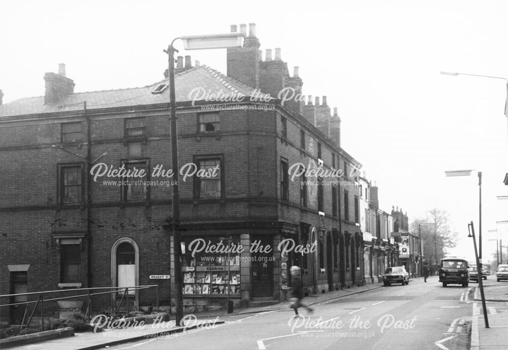 Osmaston Road at the junction with Regent Street