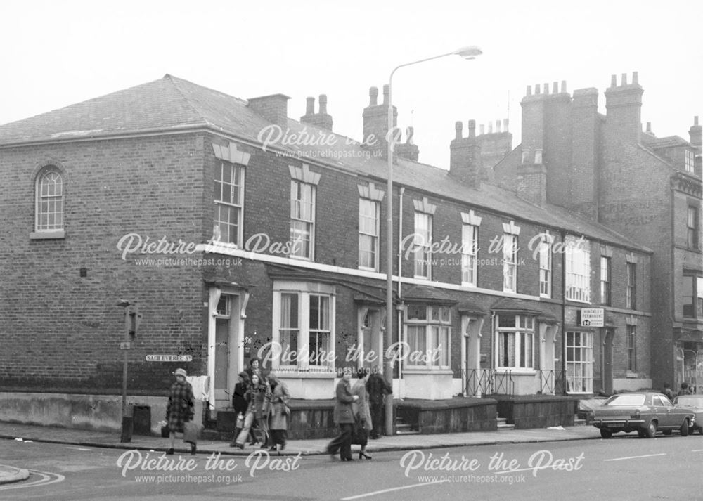 Osmaston Road at it's junction with Sacheverel Street