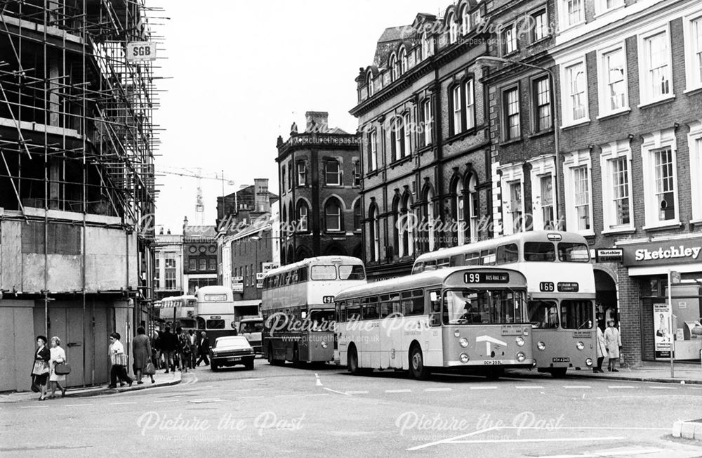 Derby Corporation Buses in the Cornmarket