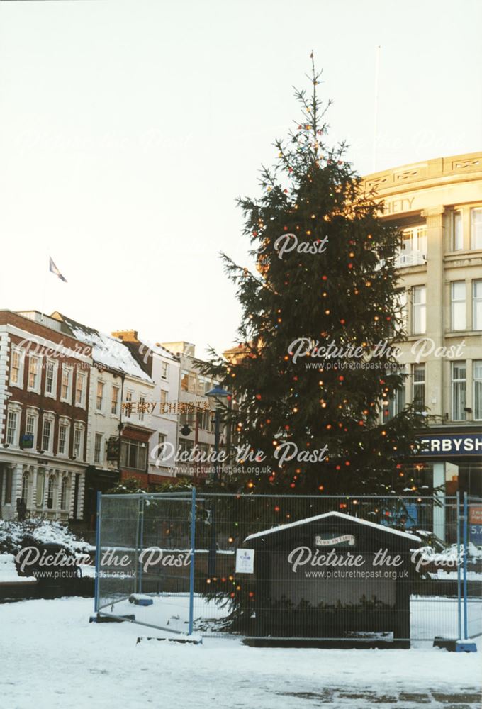 Christmas Tree and crib, Market Place