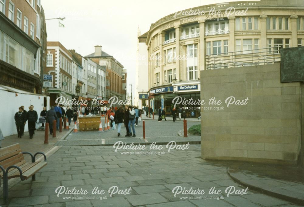 Junction of Market Place and Irongate looking North.