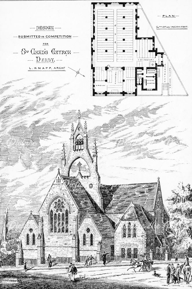 A design for St Chad's Church (which was not adopted)