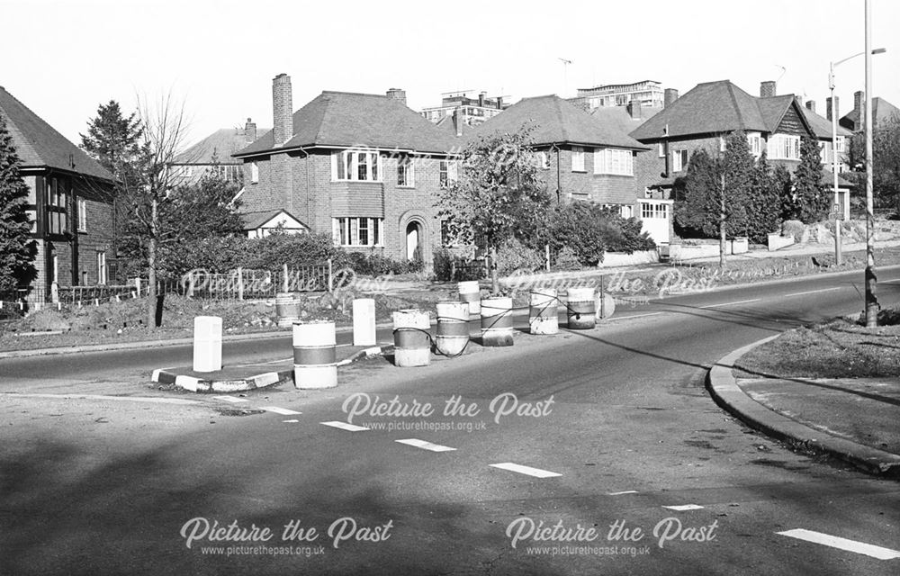 Roadworks at the junction of Kedleston Road - Queensway - Broadway