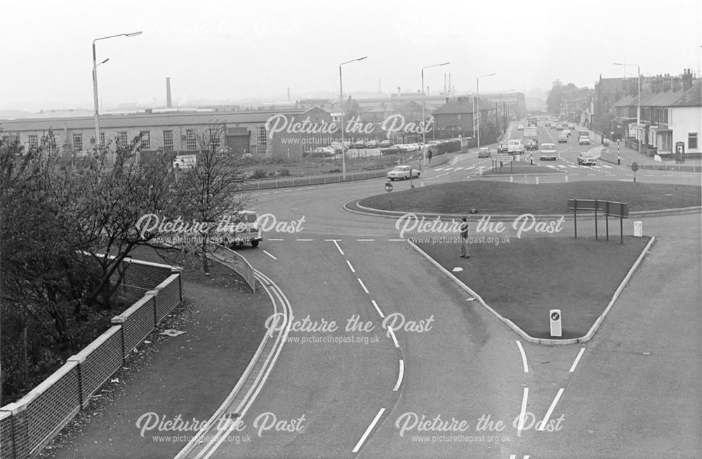 Wilmorton Traffic Island at London Road - Ascot Drive - Harrow Street junction