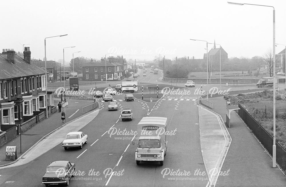 Wilmorton Traffic Island at London Road - Ascot Drive junction