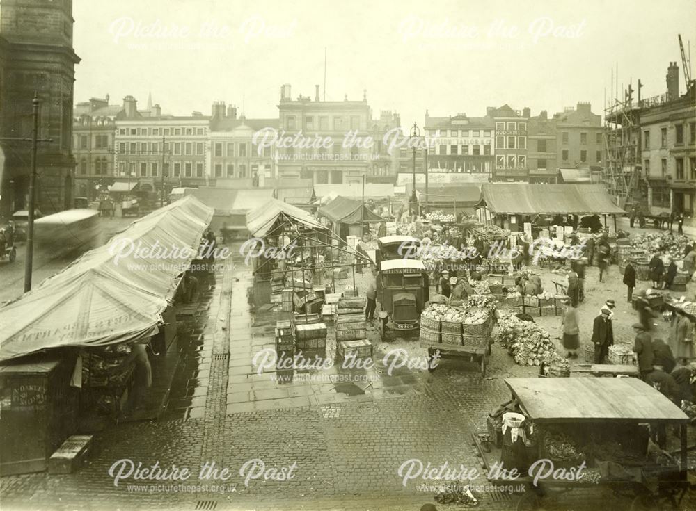 Market Place, before the removal of the Wholesale Market