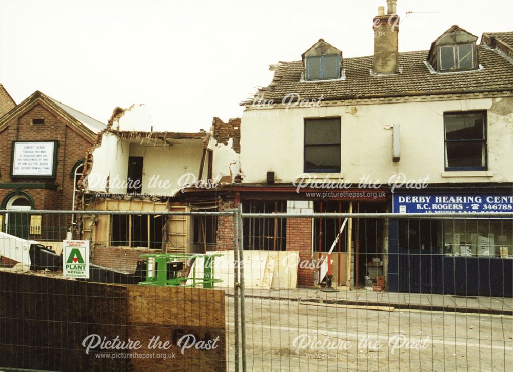 Curzon Street after a house collapsed