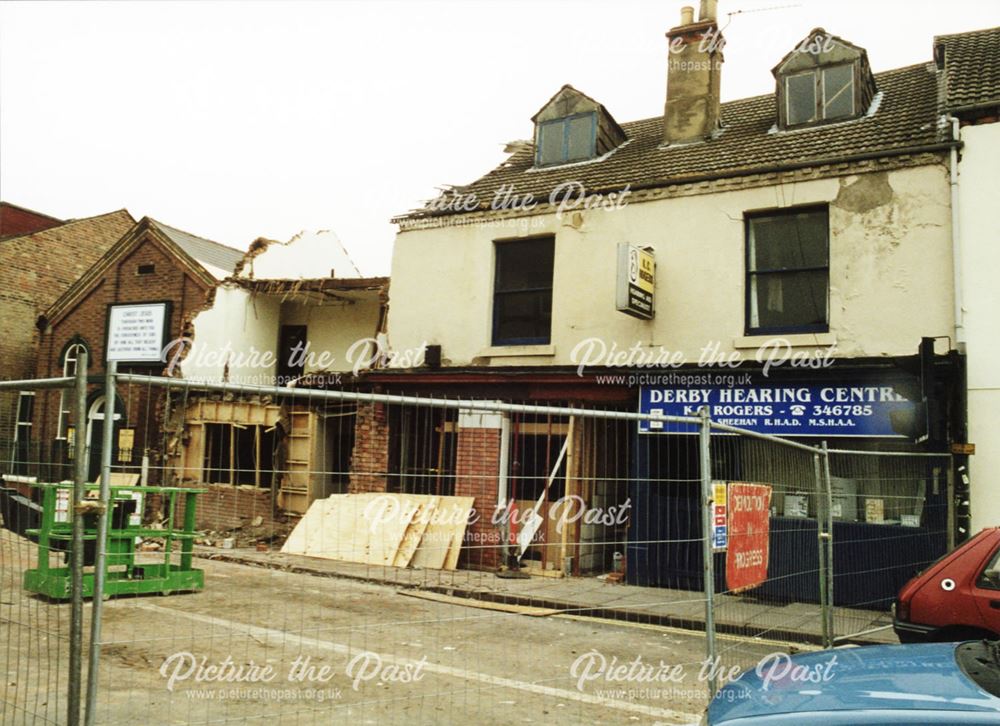 Curzon Street after a house collapsed