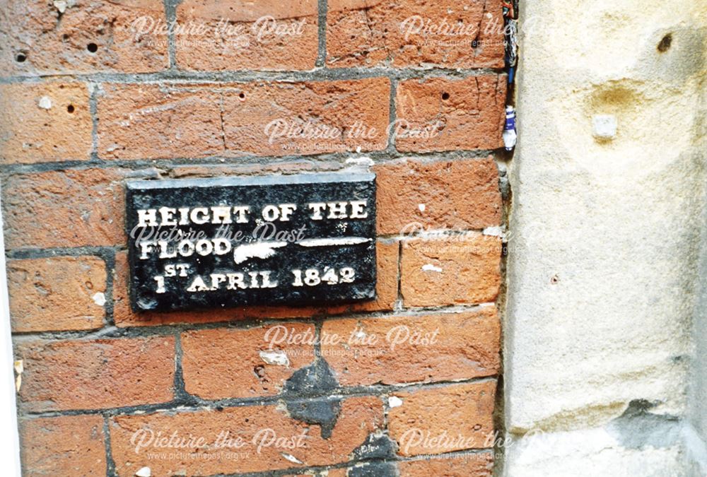 Flood marker for 1842 flood