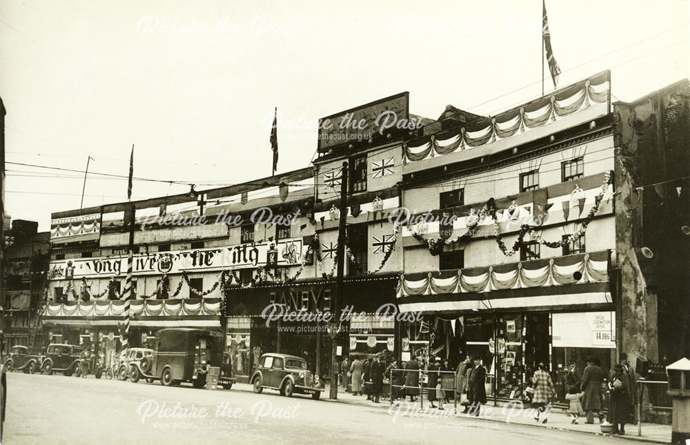 Ranbys Store decorated for the Coronation of King George VI