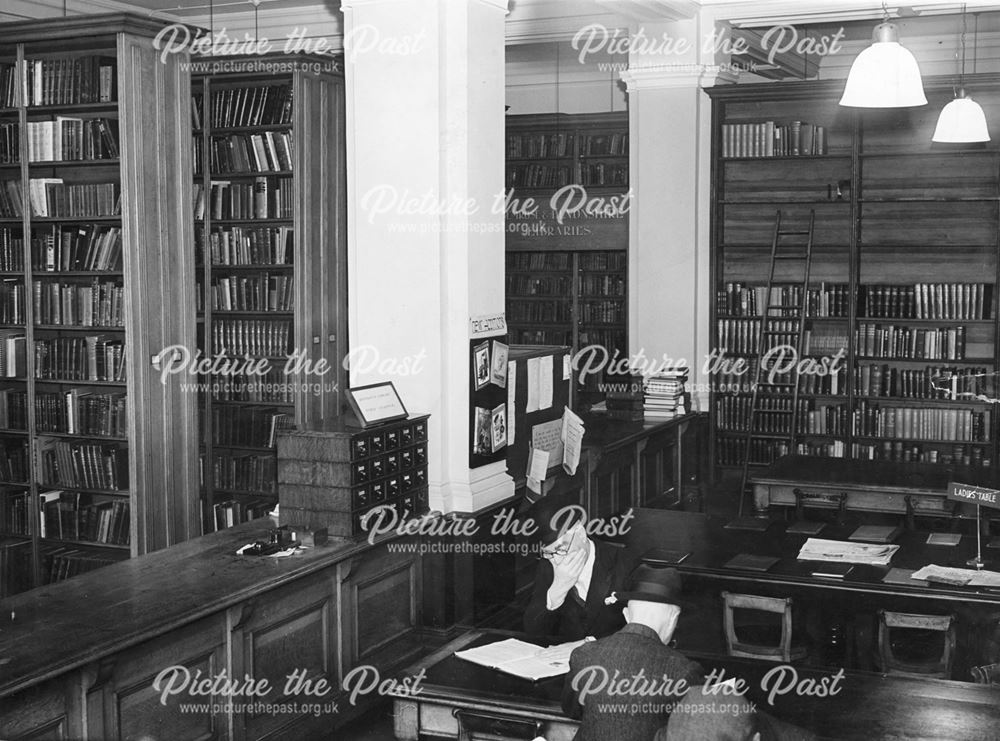 Reference and Local Studies Department, Derby Central Library, Wardwick, Derby, c 1949