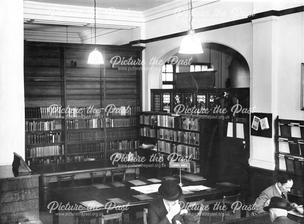 Derby Central Library - 'Ladies Table' in the Reference and Local Studies Department