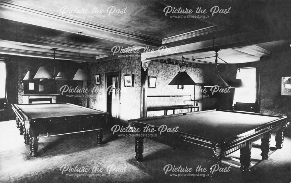 Portland Club - snooker/billiard room interior