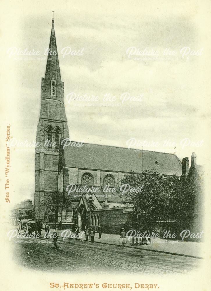 St Andrew's Church, London Road, Derby, c 1905