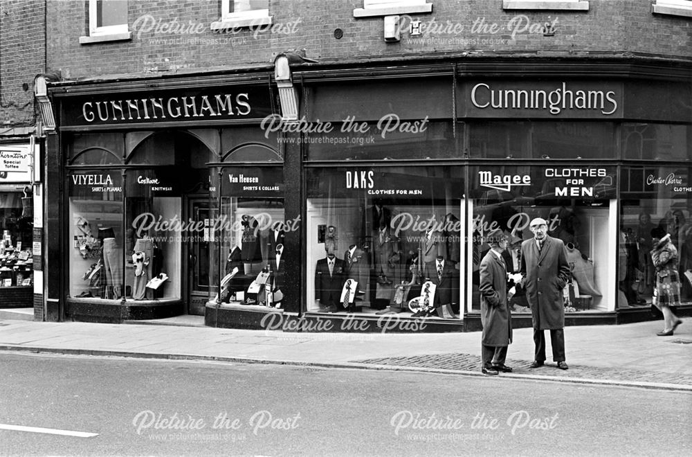 Cunninghams men's clothes shop, Market Place