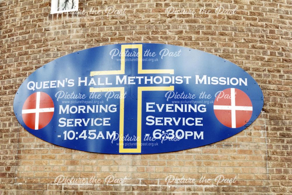 Queen's Hall Methodist Mission -sign