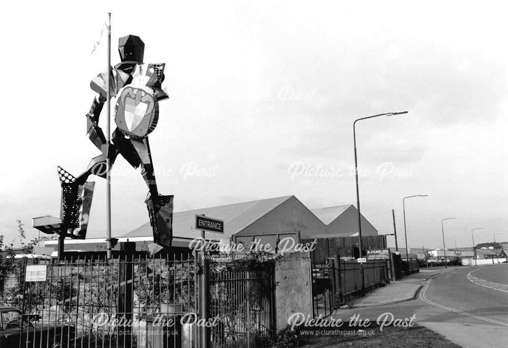 Scrap Man' statue - Thomas Hill and Co's Scrapyard, Derby