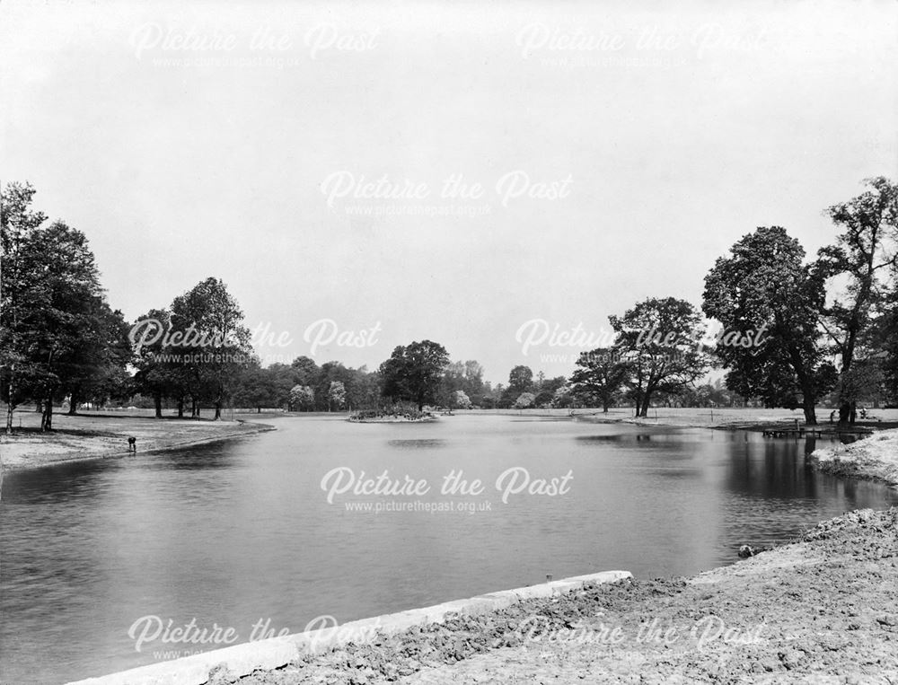 The newly constructed Markeaton Lake