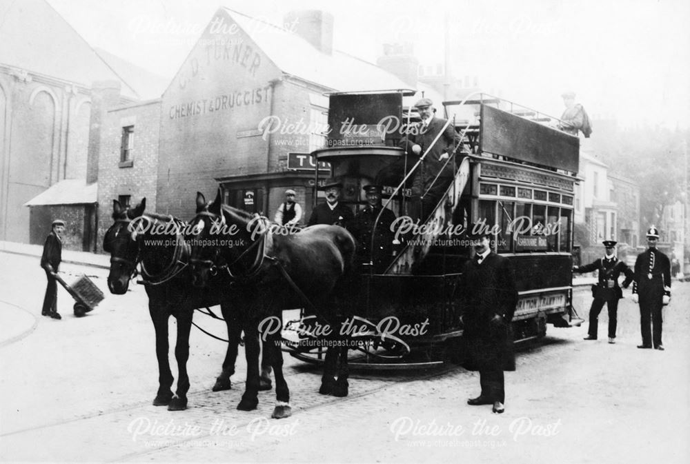 Last horse-drawn tram run in Derby
