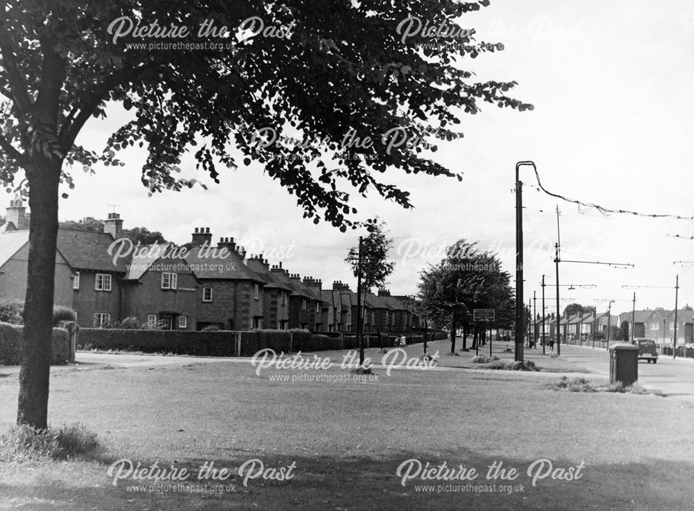 South side of Osmaston Park Road - during road re-development