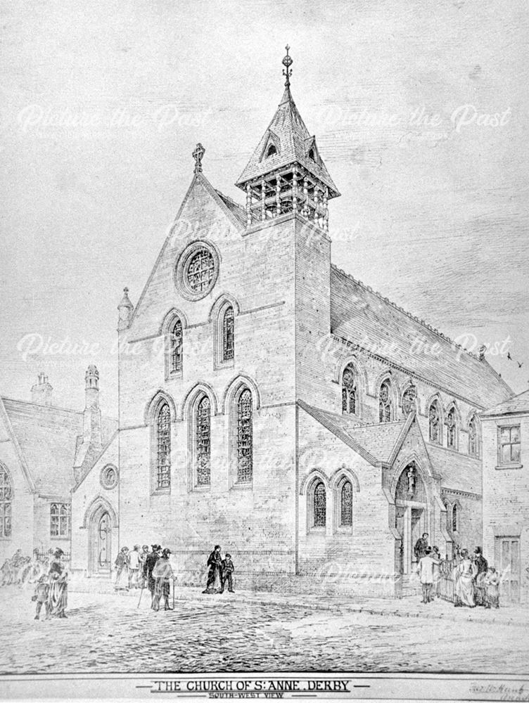 St Anne's Church, Whitecross Street, Derby, c 1871 ?