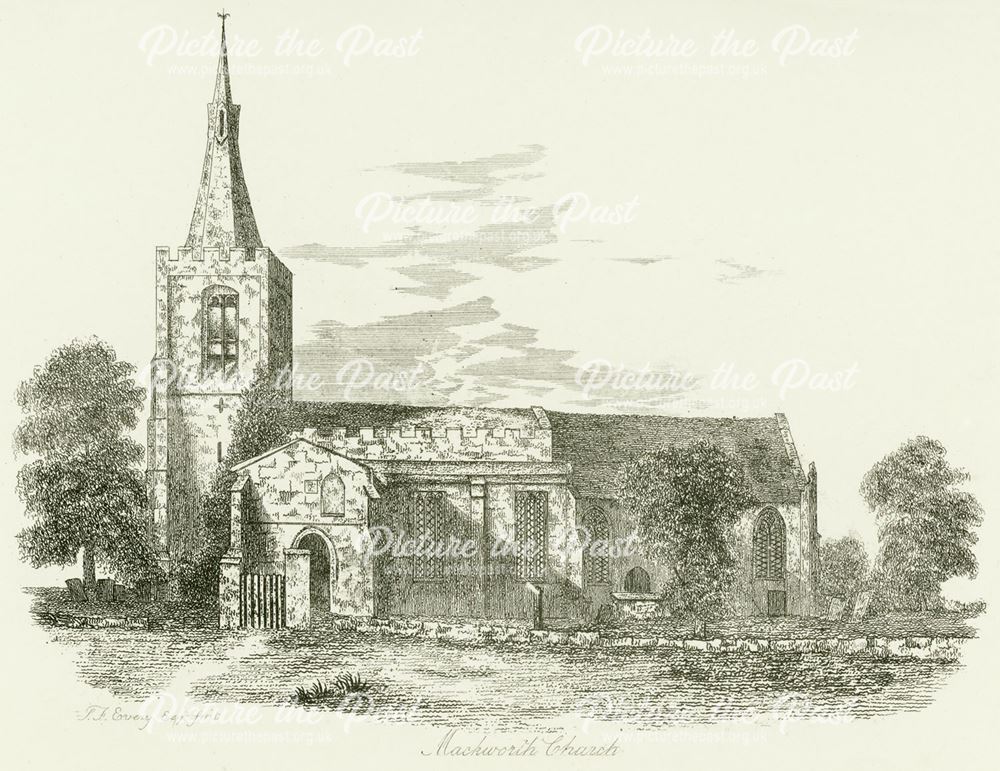 All Saints Church,Church Lane, Mackworth Village, Derby, pre 1835